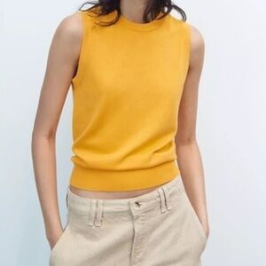 ZARA Basic Knit Sleeveless Top